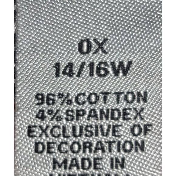 Catherines Black Pink Flat Front Pull On Sweat Pants 14W 16W Plus Lightweight - Picture 5 of 6